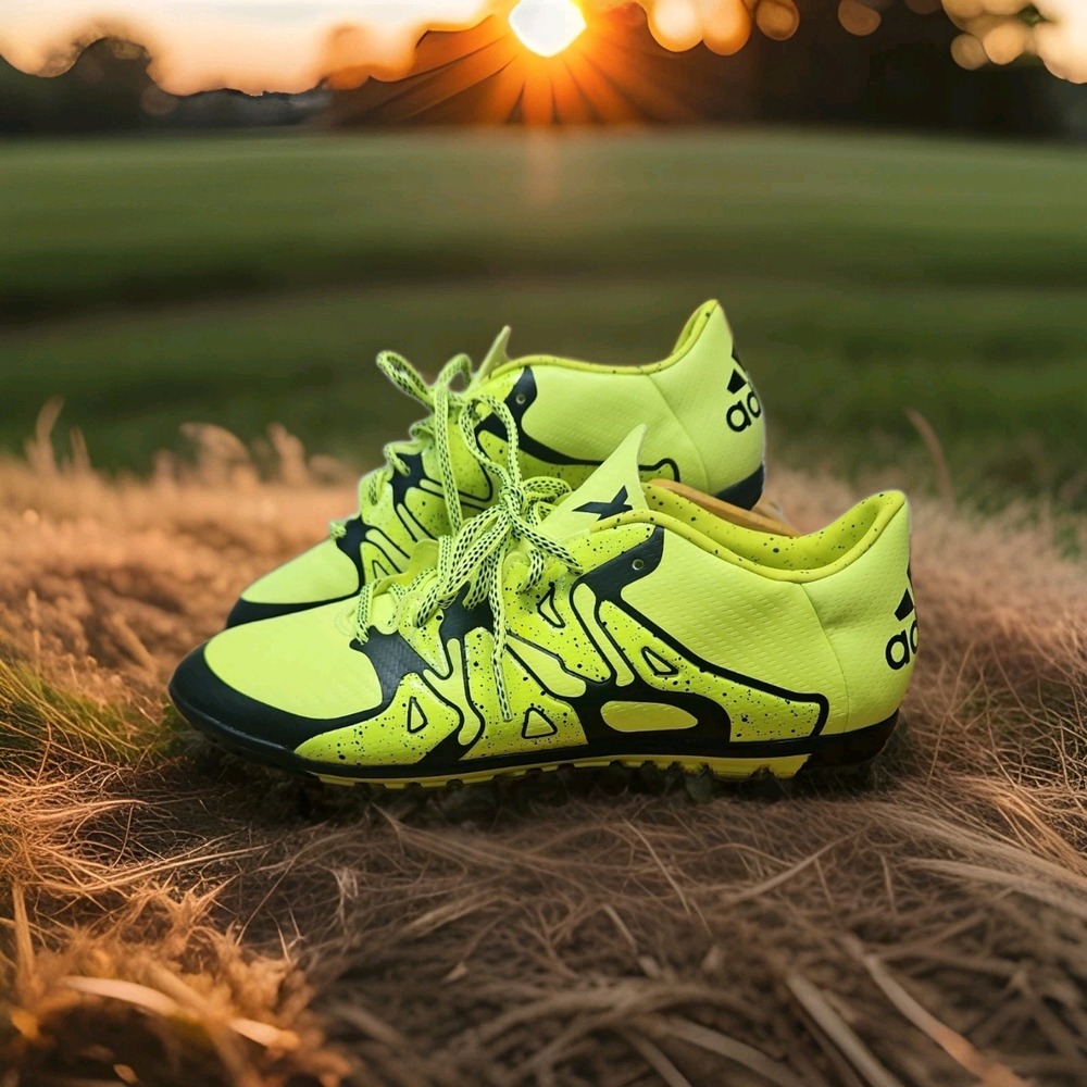 Adidas X 15.3 IN Indoor Soccer Shoes Colors Solar Yellow Core Black Mens‎ Sz 9